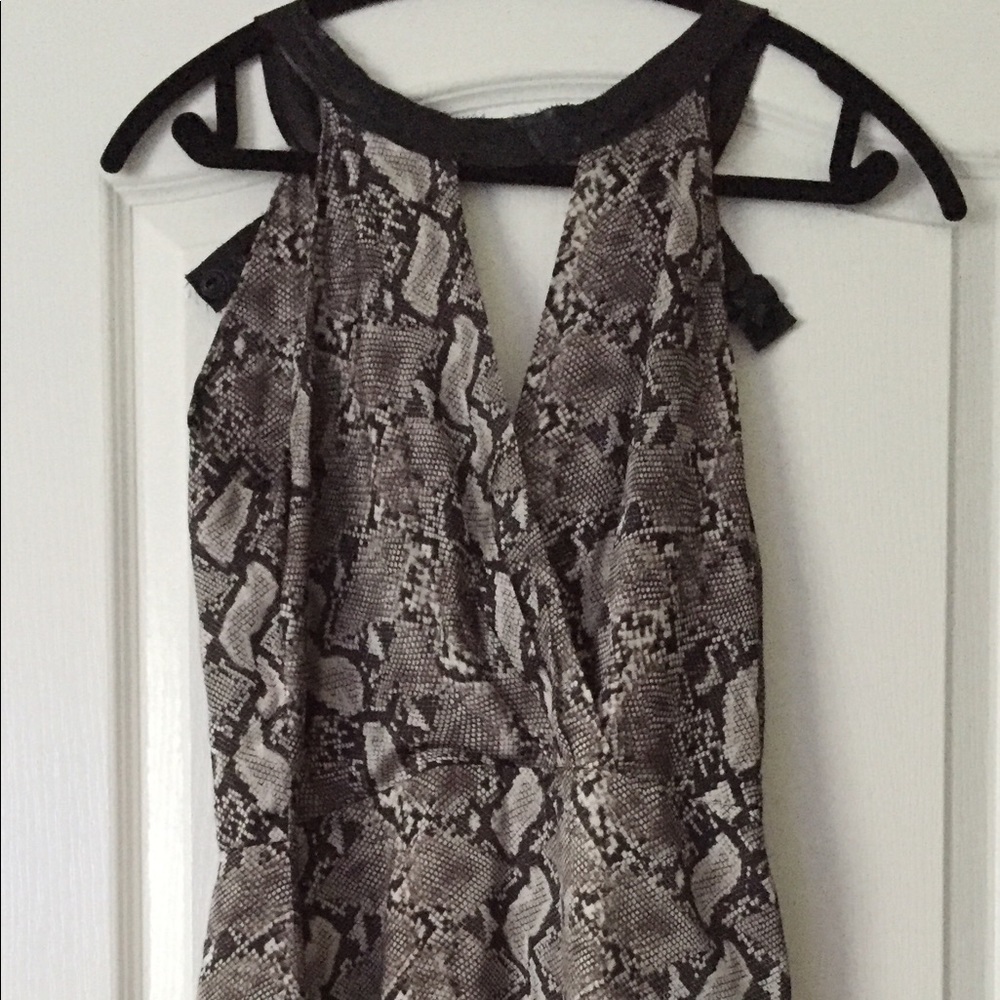 Guess satin snakeskin material dress size medium